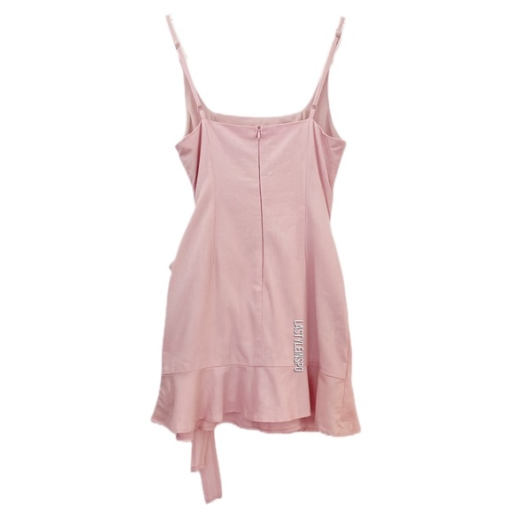 Princess Polly Mini Dress Ruffle Hem Pink Size 4 - Picture 4 of 6